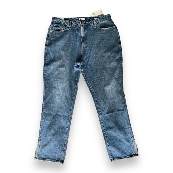 NWT! Good American Good Boy High Rise Double Slit Jeans Size 16. - Picture 2 of 6